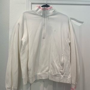 Ralph Lauren Sweatshirt. White/pink. Size XL